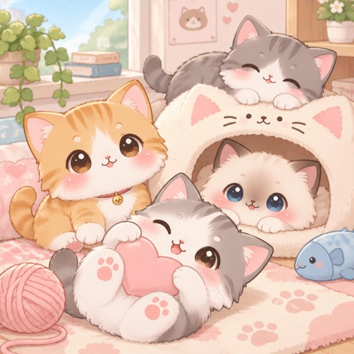 I want you to generate a cute cats