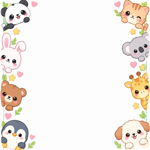 kawaii margin for little kids