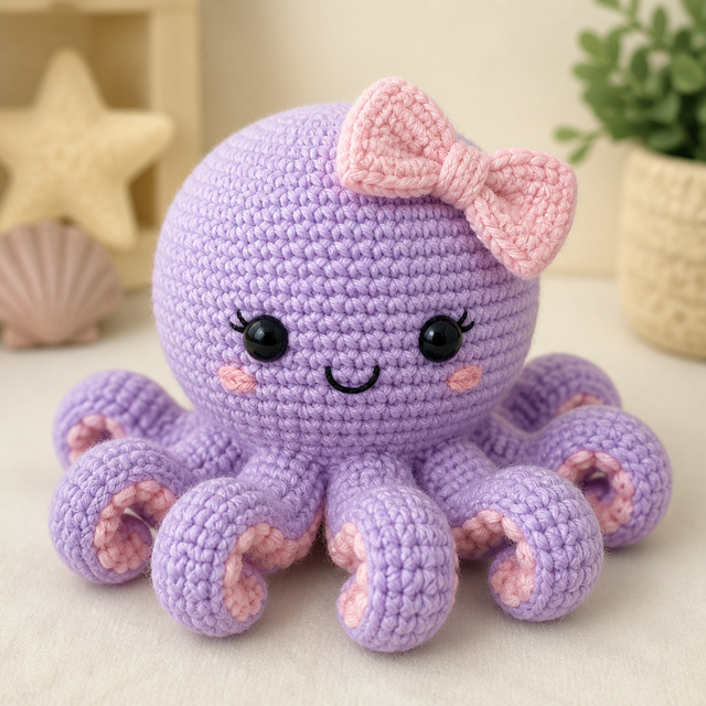Amigurumi kawaii AI art style example