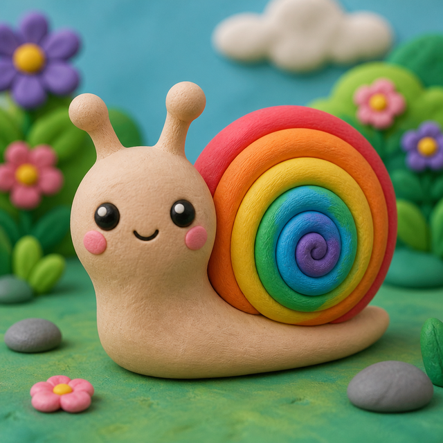 Kawaii Clay kawaii AI art style example