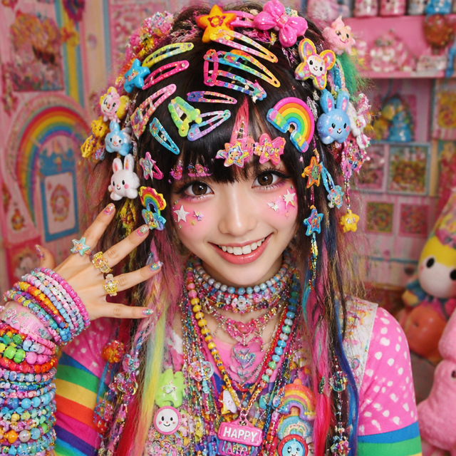 Decora Kei kawaii AI art style example