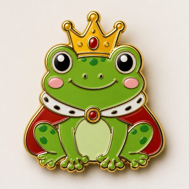 Enamel Pin kawaii AI art style example