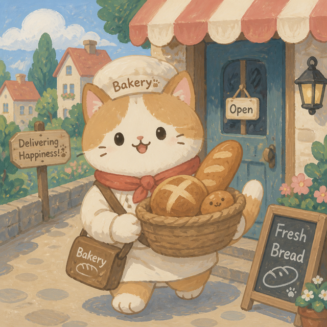 Kawaii Gouache kawaii AI art style example