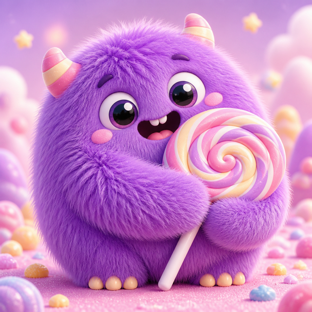 Kawaii Monster kawaii AI art style example