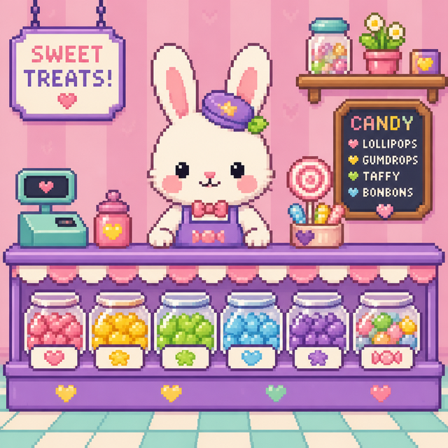 Kawaii Pixel kawaii AI art style example