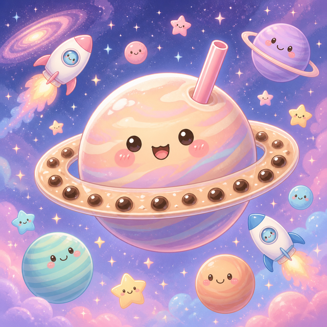 Kawaii Space kawaii AI art style example