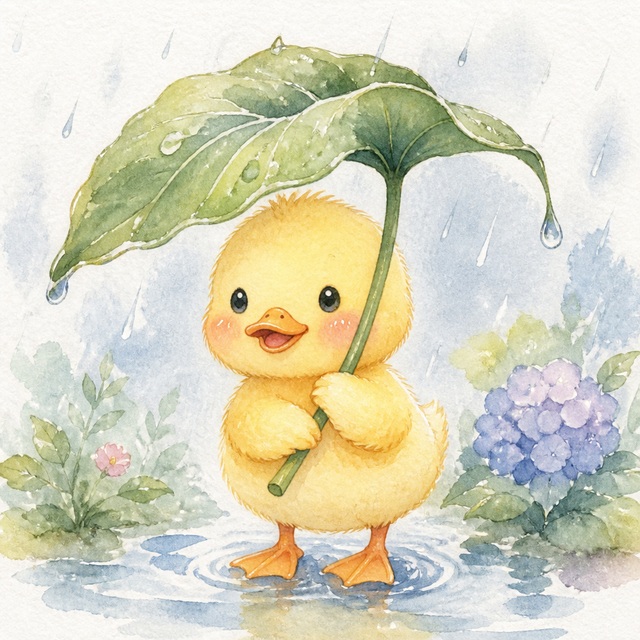 Kawaii Watercolor kawaii AI art style example