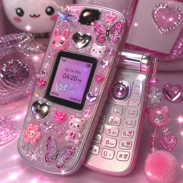 Y2K Kawaii kawaii AI art style example